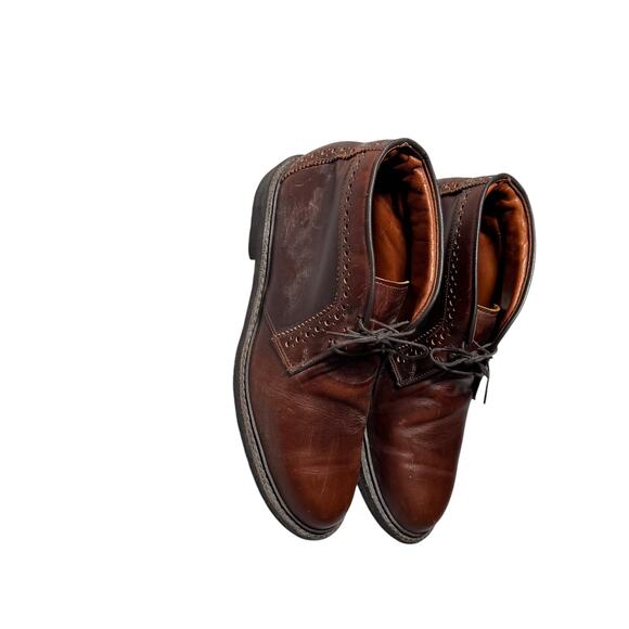 Allen Edmonds Bellevue Chukka Ankle Boots Mens 10 Brown Leather Lace Up USA Made main image 15